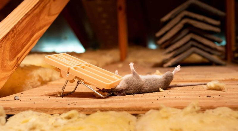 Kaip atsikratyti pelių palėpėje su išpūsta izoliacija